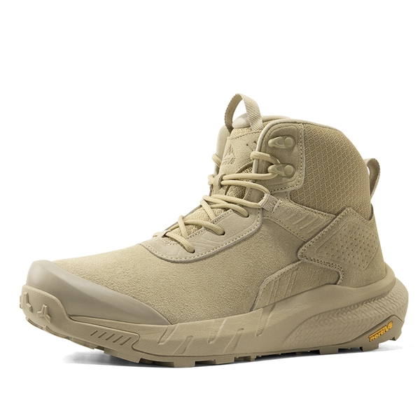 Men’s Breathable Waterproof Tactical Work Boots - SAND -  0