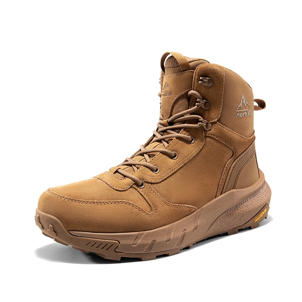 Men’s Wide-Fit Zip-Up Hiking Boots - COYOTE -  0