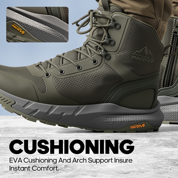 Men's Lightweight Military Tactical Boots - ARMY GREEN - 2