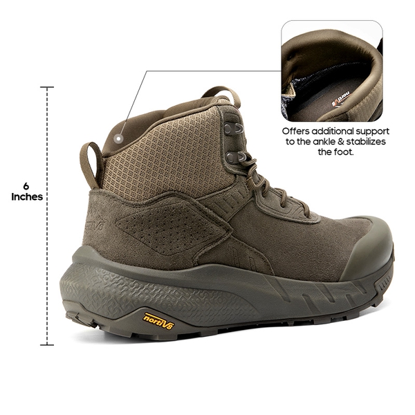 Men's Waterproof Military Tactical Work Boots - COFFEE - 3