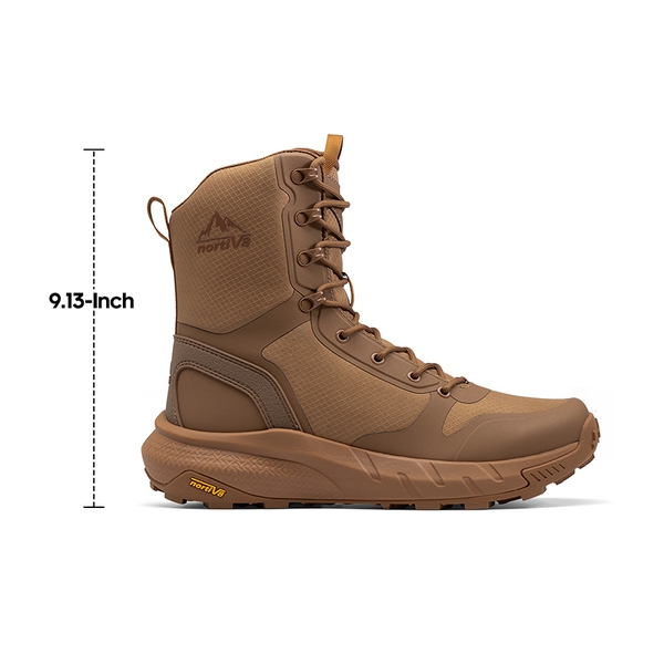 Men’s High-Top Tactical Combat Boots - COYOTE - 6