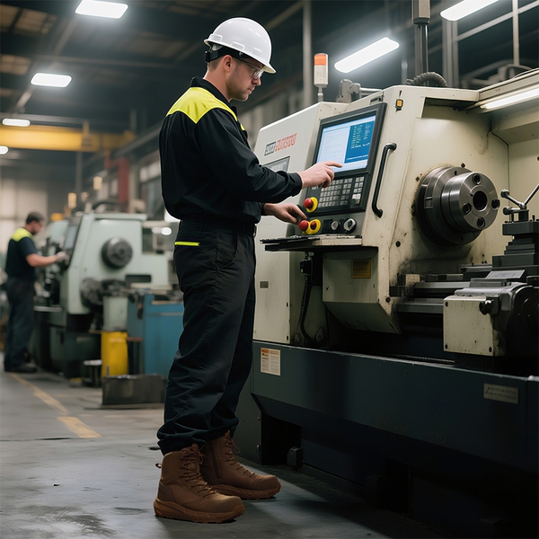 Men’s Nano Composite Toe Safety Work Boots - COYOTE - 7