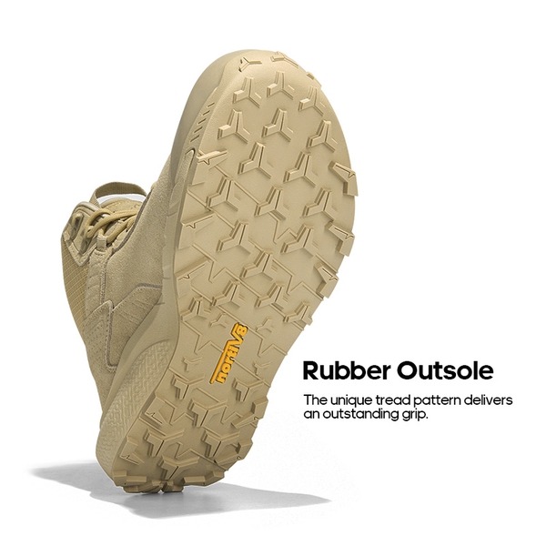 Men’s Breathable Waterproof Tactical Work Boots - SAND - 4