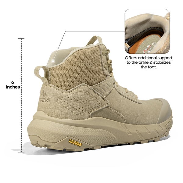 Men’s Breathable Waterproof Tactical Work Boots - SAND - 2