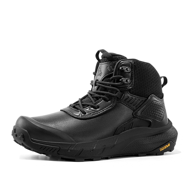 Men’s Breathable Waterproof Tactical Work Boots - BLACK -  0