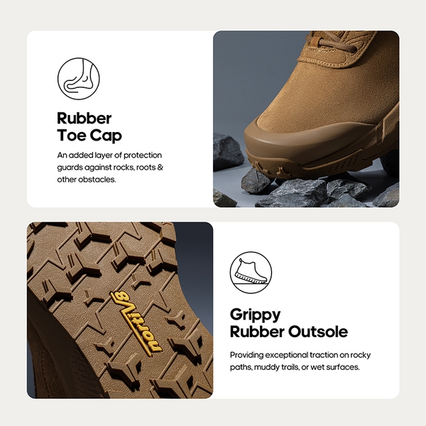 Men’s High-Top Waterproof Tactical Work Boots - COYOTE - 5