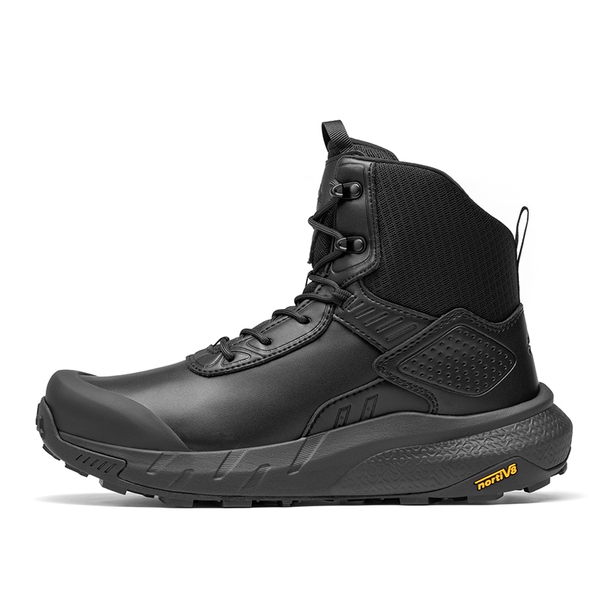 Men’s High-Top Waterproof Tactical Work Boots - BLACK - 1