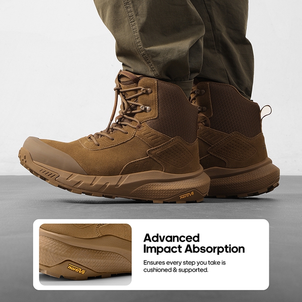 Men’s High-Top Waterproof Tactical Work Boots - COYOTE - 4