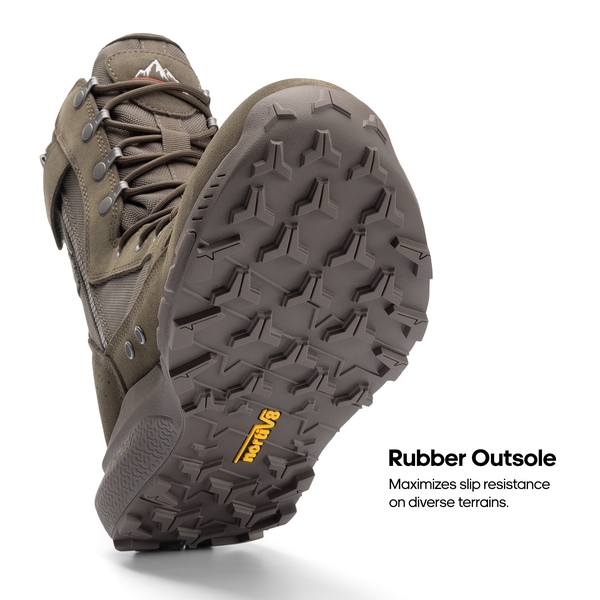 Men's Breathable Tactical Military Work Boots - OLIVE - 4
