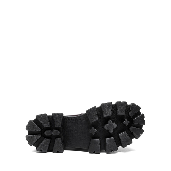 [Livia] Lug Sole Chunky Platform Loafers  - BURGUNDY - 6
