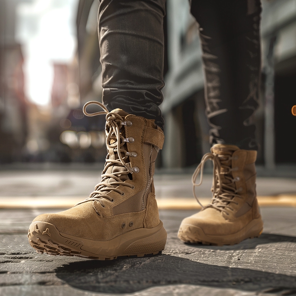 Men’s Tactical Combat Work Boots - COYOTE - 6