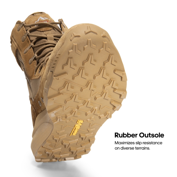 Men’s Tactical Combat Work Boots - COYOTE - 4