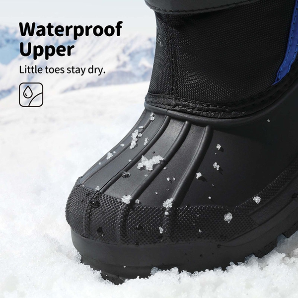 Girls & Boys Waterproof Snow Boots - BLACK ROYAL - 1
