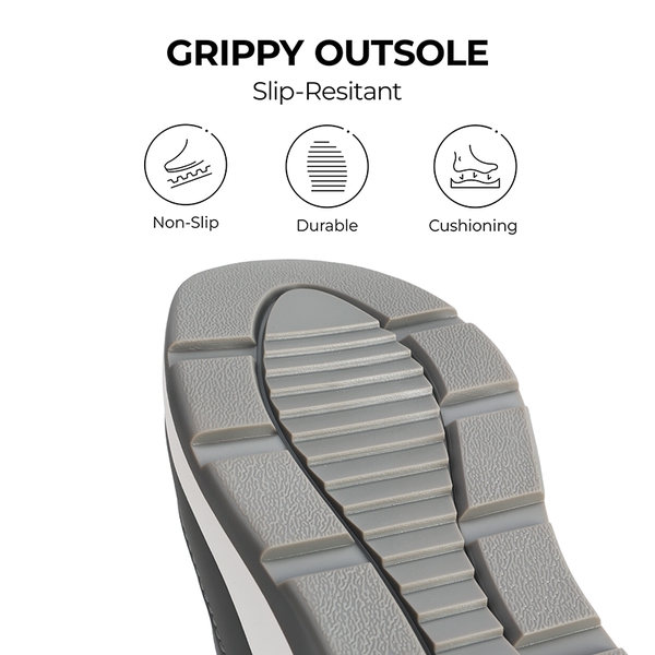 Faux Fur Winter Ankle Boots - DARK GREY - 4