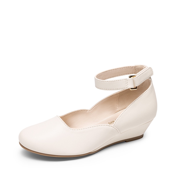 Girls’ Glitter Strap Comfort Pumps - IVORY -  0