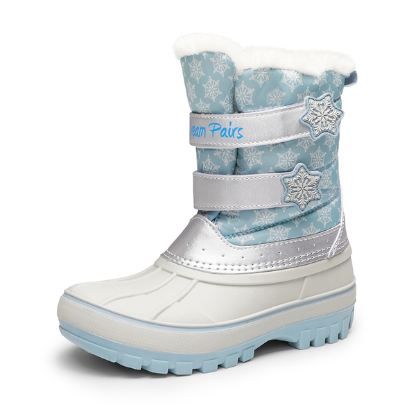 Kids Ankle Waterproof Snow Boots - LIGHT BLUE/WHITE -  0