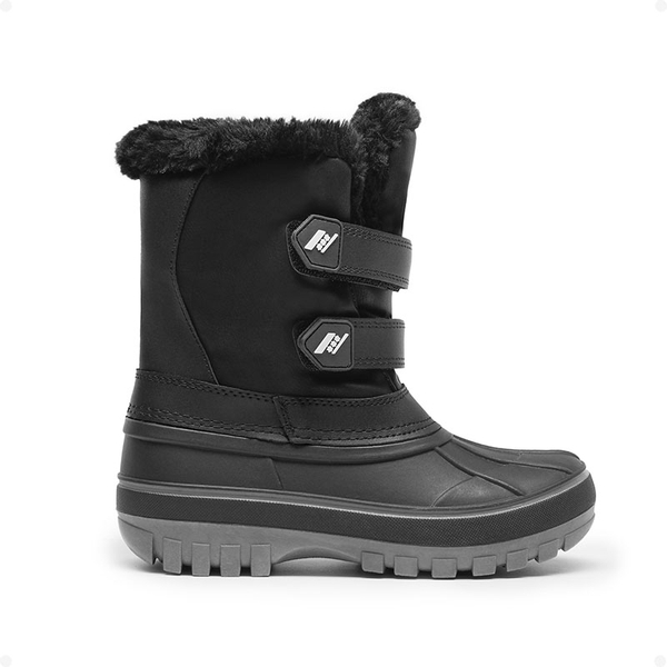 Kids Ankle Waterproof Snow Boots - BLACK - 1