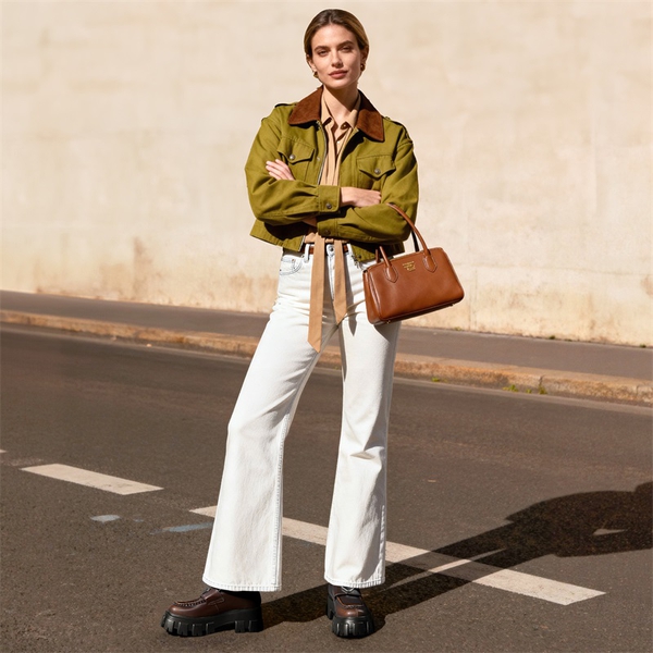 [Livia] Lug Sole Chunky Platform Loafers  - BROWN - 1
