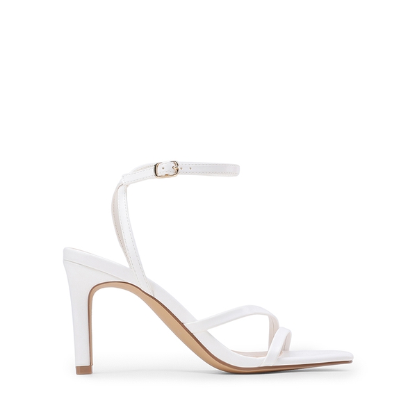 Women’s Strappy Stiletto Heeled Sandals - WHITE - 1