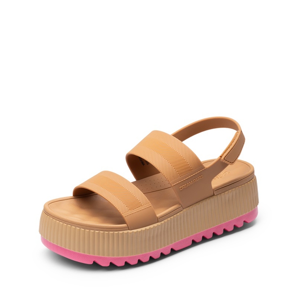 Comfortable Summer Beach Wedge Sandals - CAMEL -  0