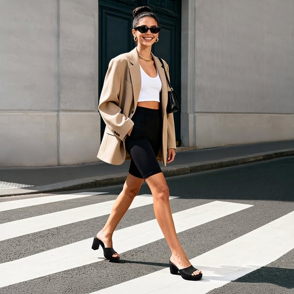 Dreamy Y2K Platform Heels with Square Toe - BLACK - 1