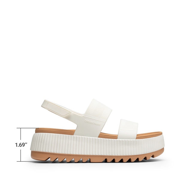 Comfortable Summer Beach Wedge Sandals - WHITE - 3