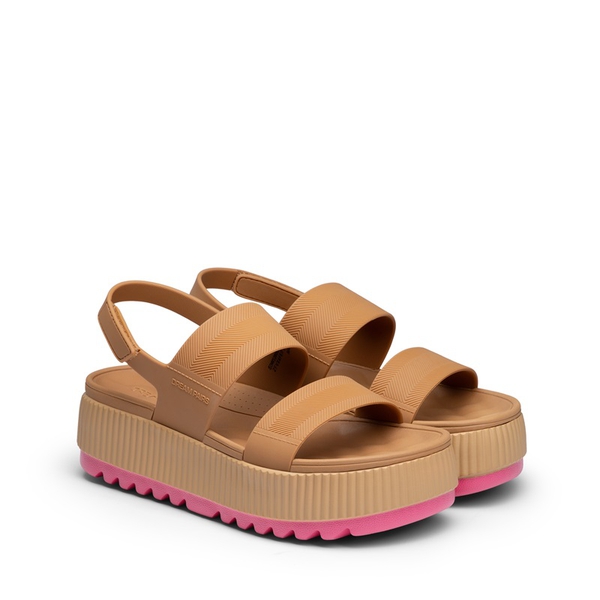 Comfortable Summer Beach Wedge Sandals - CAMEL - 4