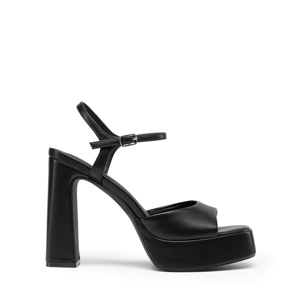 Dreamy Y2K-style Block Heel Platform Sandals - BLACK - 3
