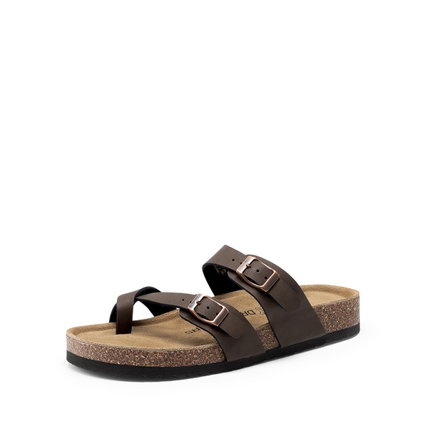 Women’s Slip-On Sandals with Arch Support - BROWN -  0