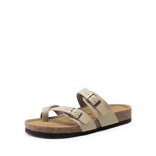 Women’s Slip-On Sandals with Arch Support - BEIGE -  0