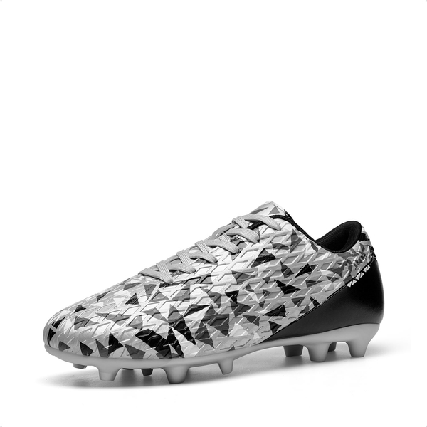 Men‘s Strategically Positioned Cleats Soccer Shoes - SILVER/BLACK -  0
