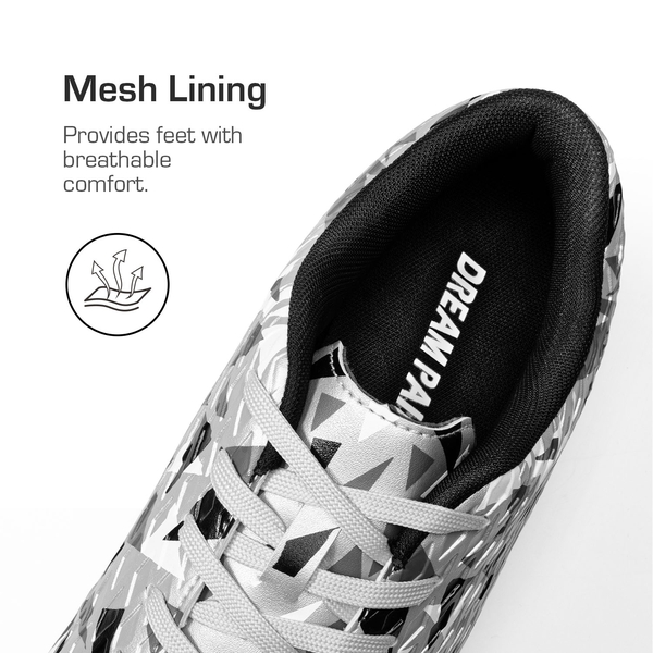 Men‘s Strategically Positioned Cleats Soccer Shoes - SILVER/BLACK - 5