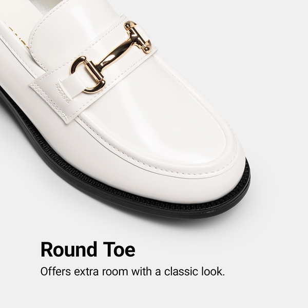 Women's Casual Dressy Loafers - WHITE - 5