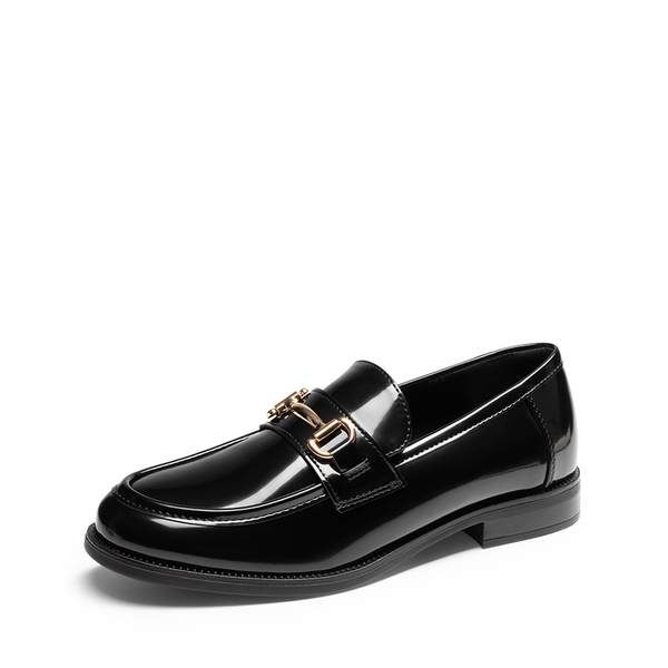 Women's Casual Dressy Loafers - BLACK-PATENT -  0