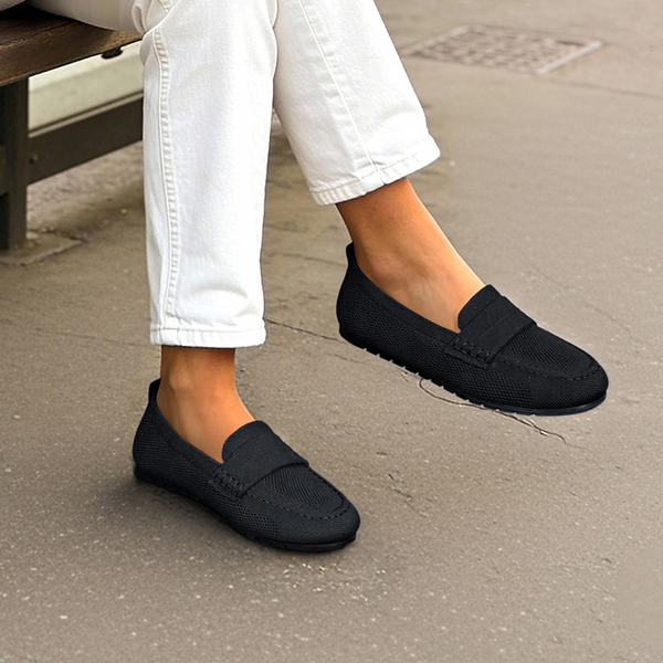 All-day Comfort Fashionable Slip-on Loafers - BLACK - 2