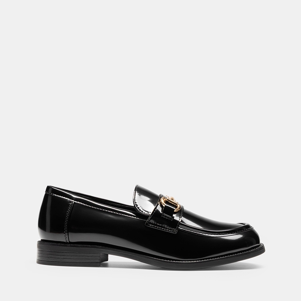 Women's Casual Dressy Loafers - BLACK-PATENT - 3