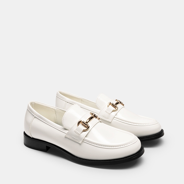 Women's Casual Dressy Loafers - WHITE - 4