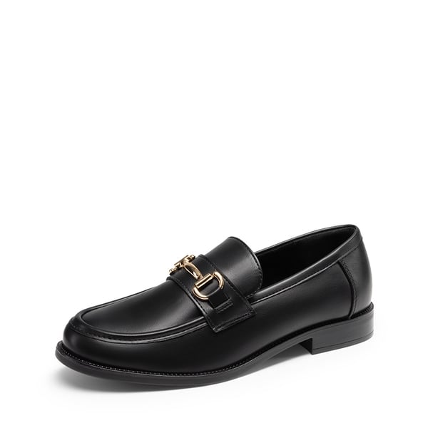 Women's Casual Dressy Loafers - BLACK-PU -  0