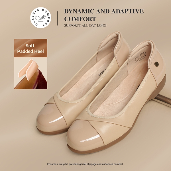 Women’s Comfortable Flats with Arch Support - NUDE - 5