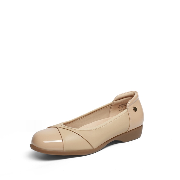 Women’s Comfortable Flats with Arch Support - NUDE -  0