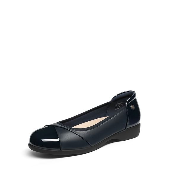 Ascenda Women’s Comfortable Flats with Arch Support - NAVY -  0