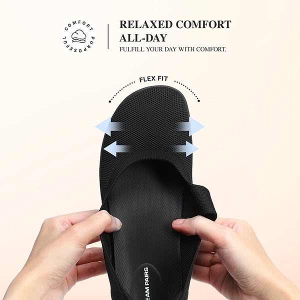 Women’s Wide-Sole Mary Jane Flats - BLACK - 5