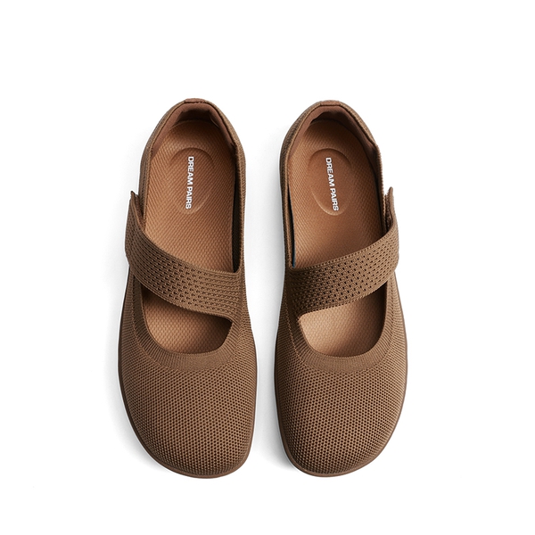 Ascenda Women’s Wide-Sole Mary Jane Flats - BROWN - 3
