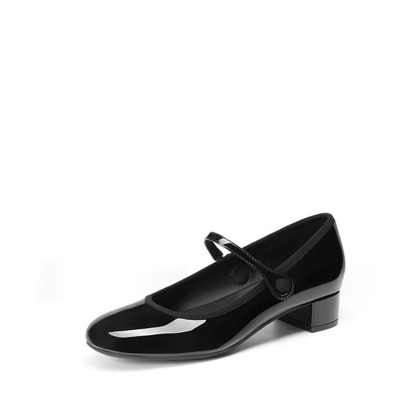 Ascenelle Women’s Comfort Mary Jane Shoes - BLACK -  0