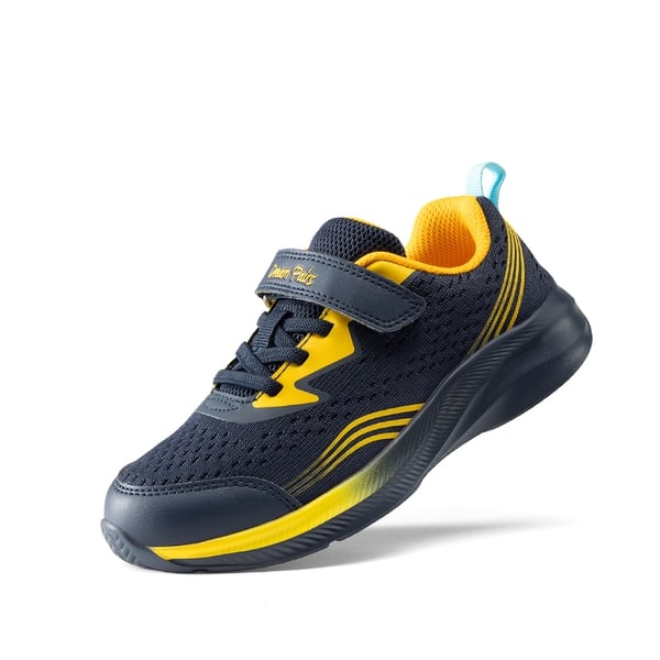 Kids’ Lightweight Running Shoes - NAVY/YELLOW -  0
