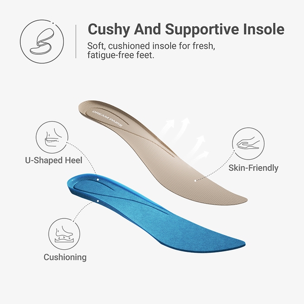 Women’s Comfortable Knit Mary Jane Flats - NAVY - 4