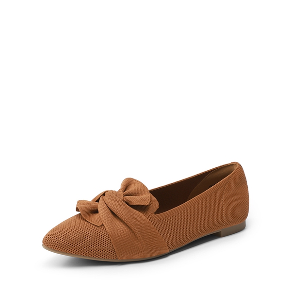 Women’s Foldable Bow Flats - BROWN -  0