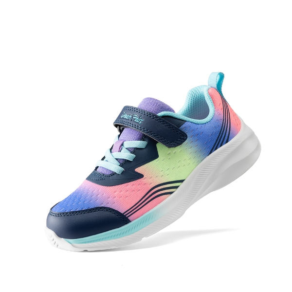 Kids’ Lightweight Running Shoes - RAINBOW/BLUE -  0