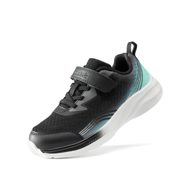 Kids’ Lightweight Running Shoes - BLACK/BLUE -  0