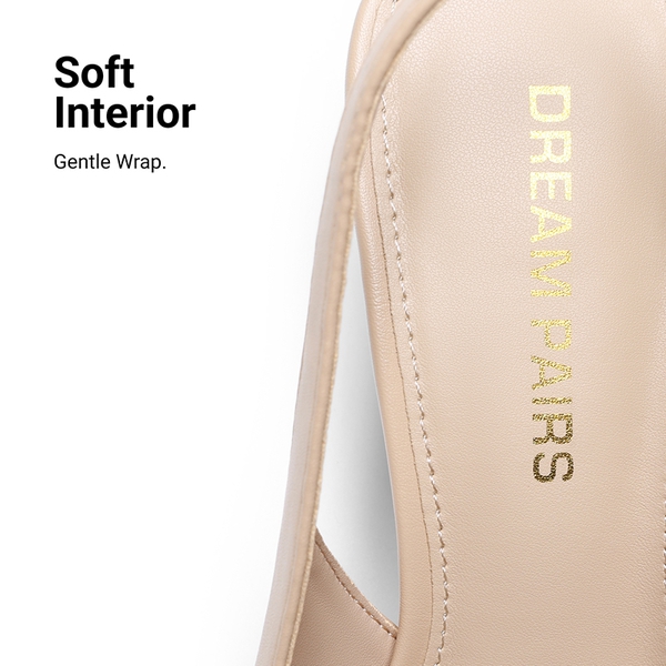 Women’s Pointed Toe Slingback Heels - NUDE - 5